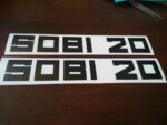 Nálepky SOBI 20 - černé