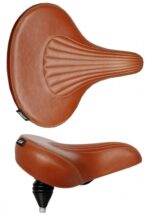 Extra široké pružinové sedlo hnědé