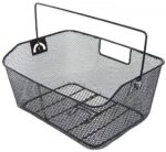 Koš drátěný na nosič, černý