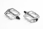 Pedály BMX stříbrné, osa 1/2"